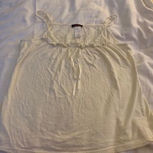 Cream colored boho top.